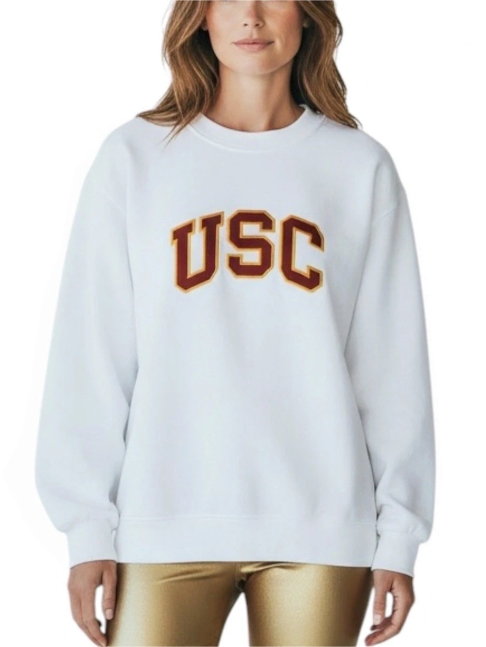 LULULEMON USC Trojans / Gamecocks White Crew Neck Sweatshirt Size XS -- No Tag